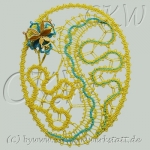 Osterei - Idrija Spitze + Mailänder Spitze