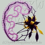 Osterei - Idrija Spitze + Mailänder Spitze